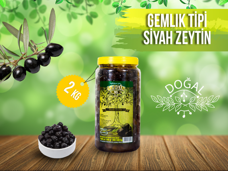 SİYAH ZEYTİN 2 KG